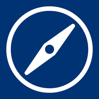 Compass icon for custom-tailored solutions