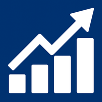 Graph icon for data-driven strategies