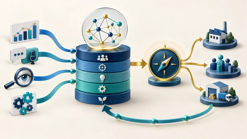 Change management metrics and qualitative evidence form a signal picture that guides enterprise decisions, operational action, and continuous learning.